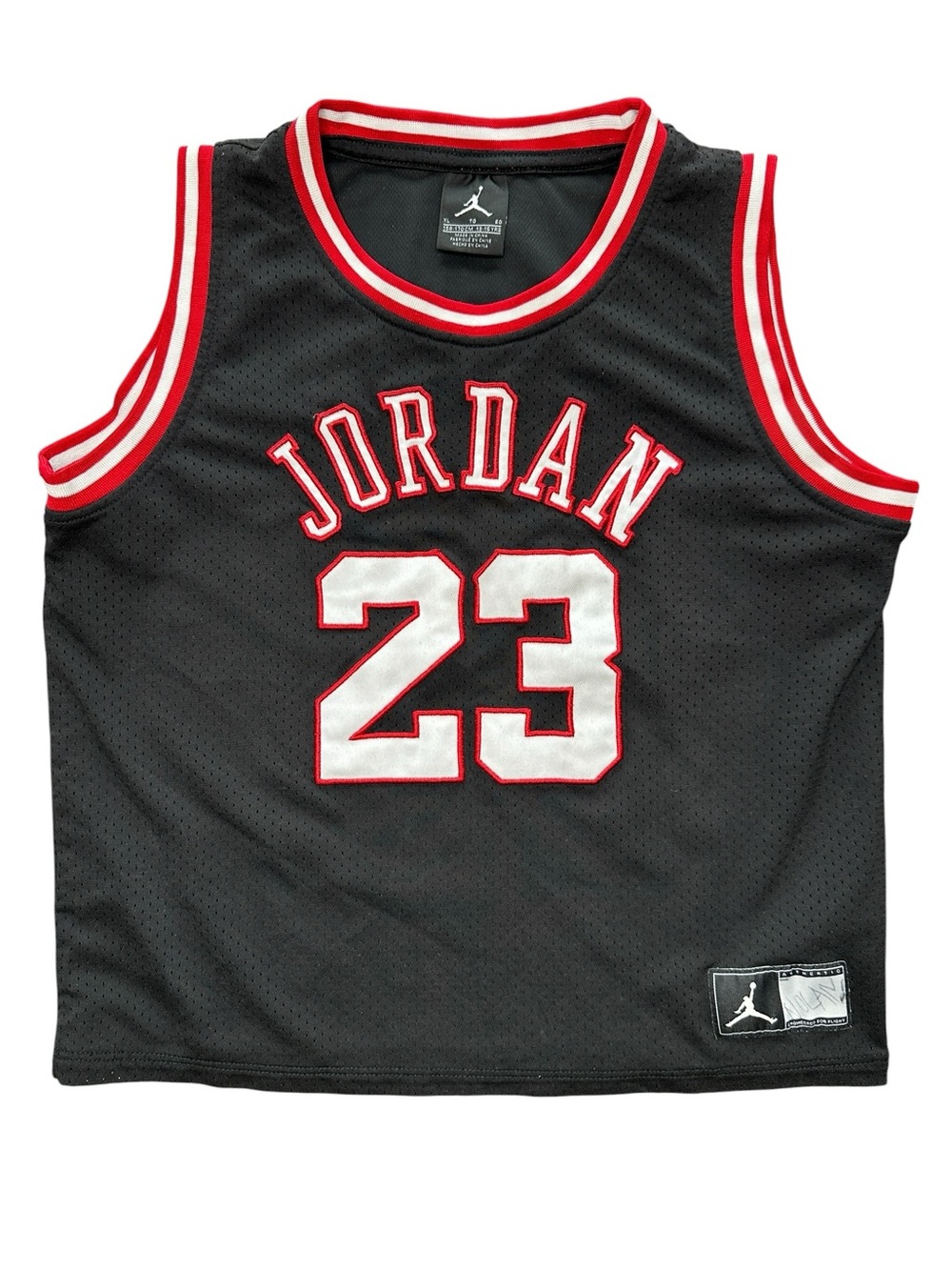 Jordan Black, Red & White Athletic Jersey